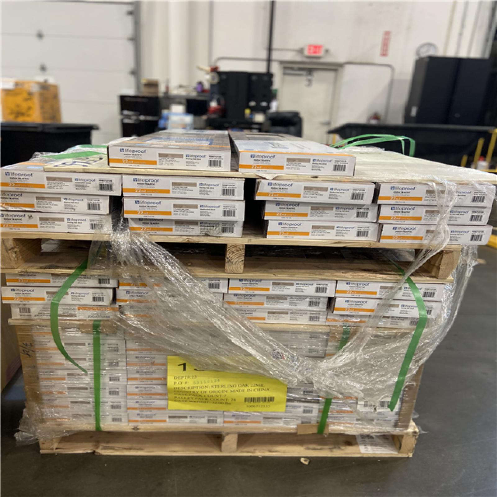DALLAS LOCATION - Lifeproof Sterling Oak 22 MIL x 8.7 in. W x 48 in. L Click Lock Waterproof Luxury Vinyl Plank Flooring (20.1 sqft/case) 54 CASES