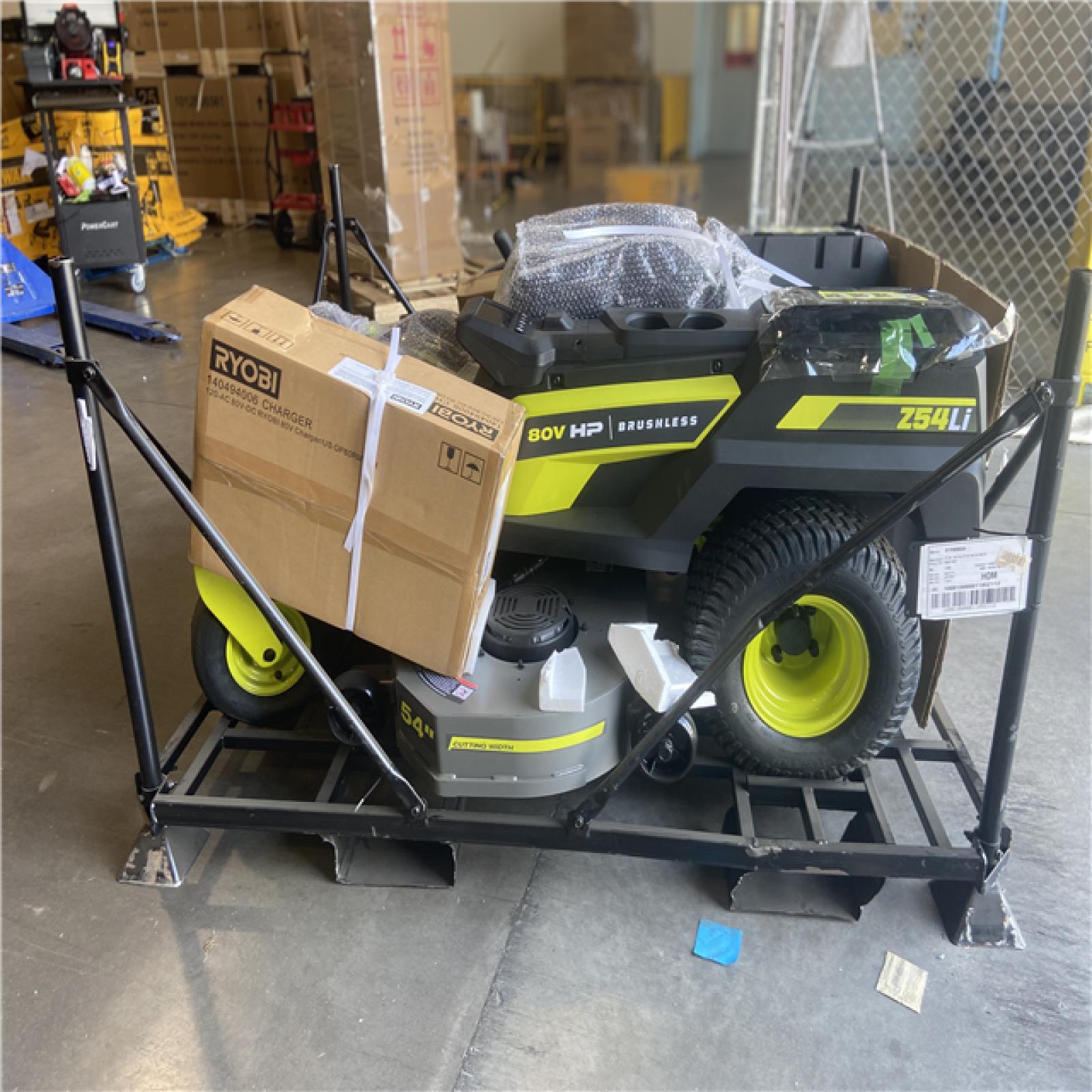 DALLAS LOCATION - RYOBI 80V HP Brushless 54 in. Battery Electric Cordless Zero Turn Riding Mower