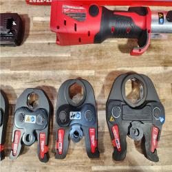 HOUSTON LOCATION - AS-IS (APPEARS LIKE NEW) M18 18-Volt Lithium-Ion Brushless Cordless FORCE LOGIC Press Tool Kit with 1/2 in. - 2 in. Jaws Kit (6-Jaws Included)