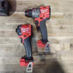 HOUSTON LOCATION - AS-IS MILWAUKEE M18 FUEL 18V Lithium-Ion Brushless Cordless Hammer Drill and Impact Driver Combo Kit (2-Tool) with 2 Batteries