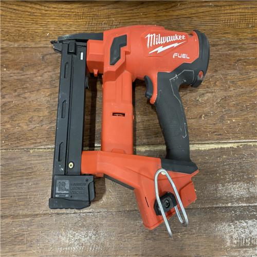 AS-IS MILWAUKEE M18 FUEL 18-Volt Lithium-Ion Brushless Cordless 18-Gauge 1/4 in. Narrow Crown Stapler (Tool-Only)