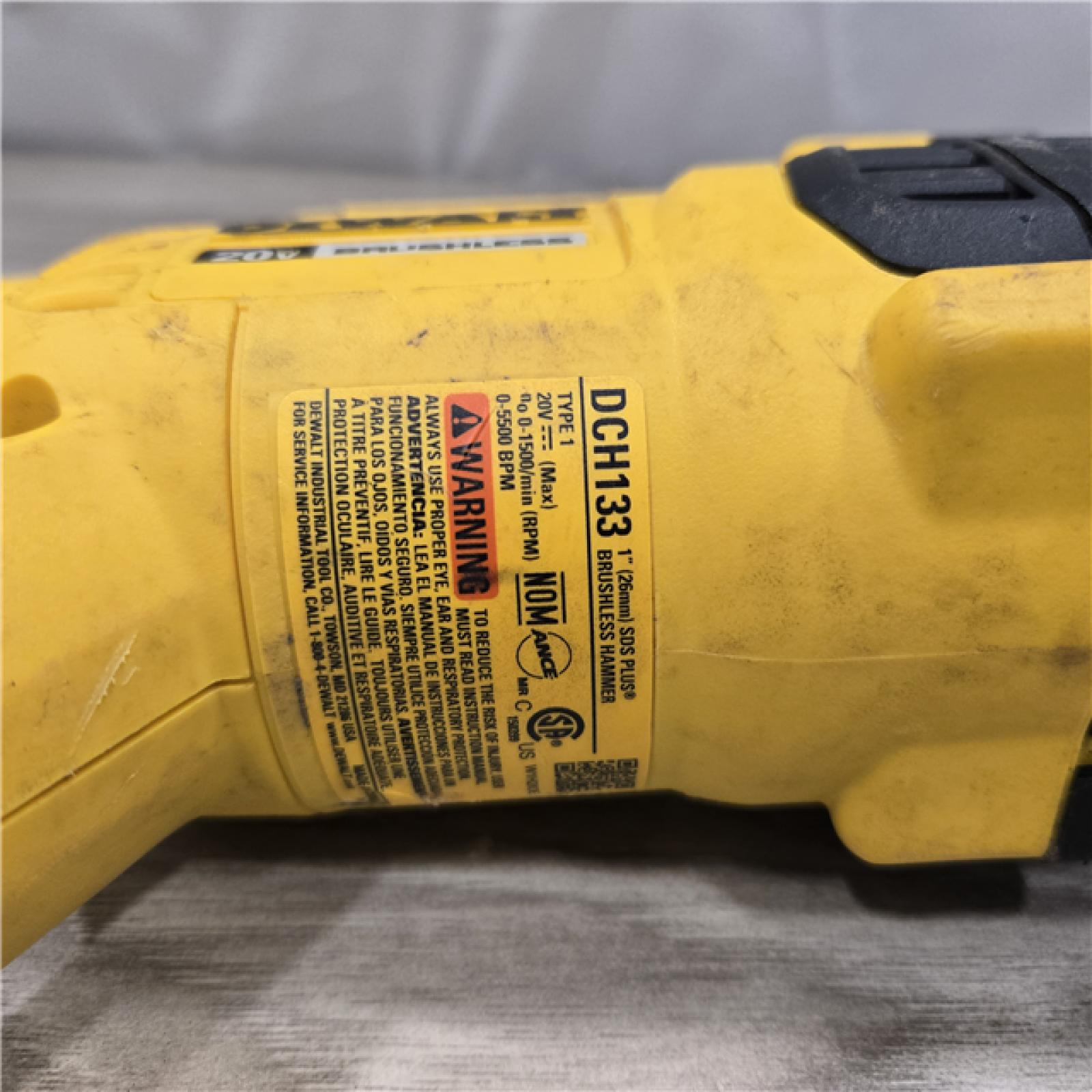 AS-IS DeWalt 20v MAX Cordless Rotary Hammer Drill (Tool-Only) DCH133