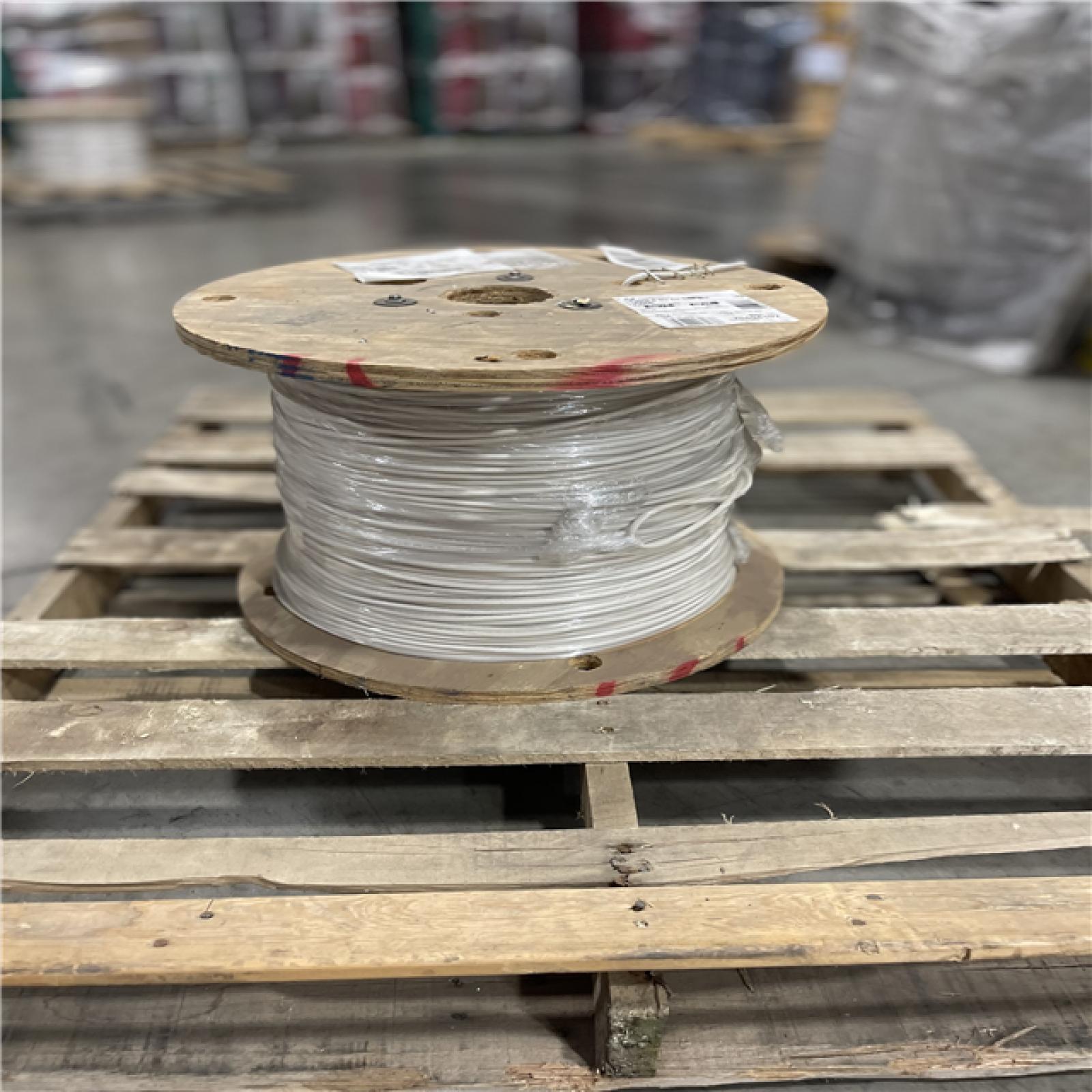 DALLAS LOCATION - AS-IS Southwire 2,500 ft. 6 White Stranded CU SIMpull THHN Wire (SEE NOTES)