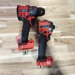 HOUSTON LOCATION - AS-IS Milwaukee  FUEL 18V Lithium-Ion Brushless Cordless Hammer Drill and Impact Driver Combo Kit