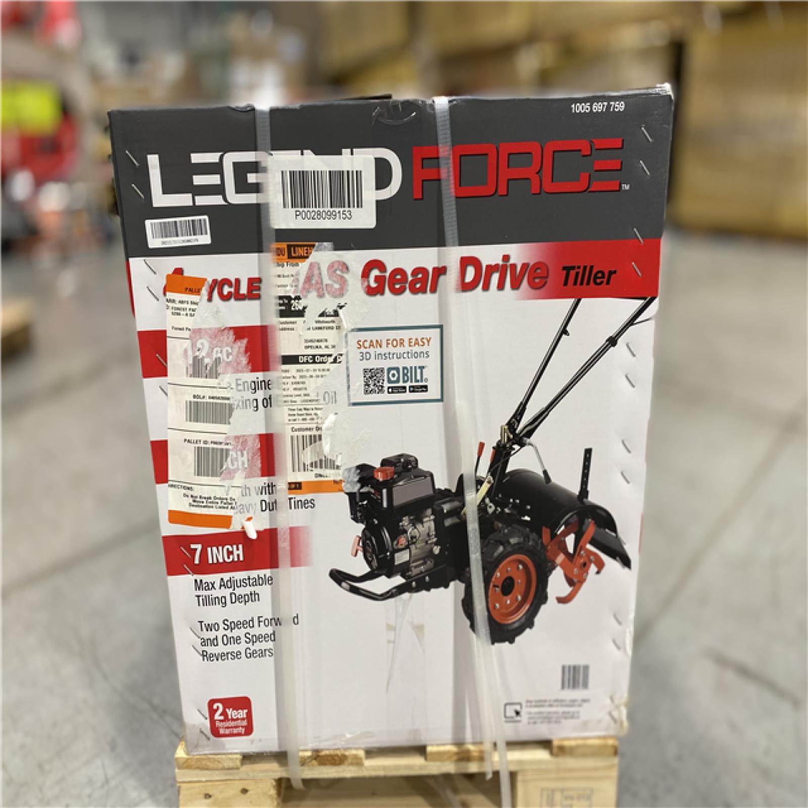 DALLAS LOCATION NEW! Legend Force 20 in. 212 cc Gas Rear Tine Tiller