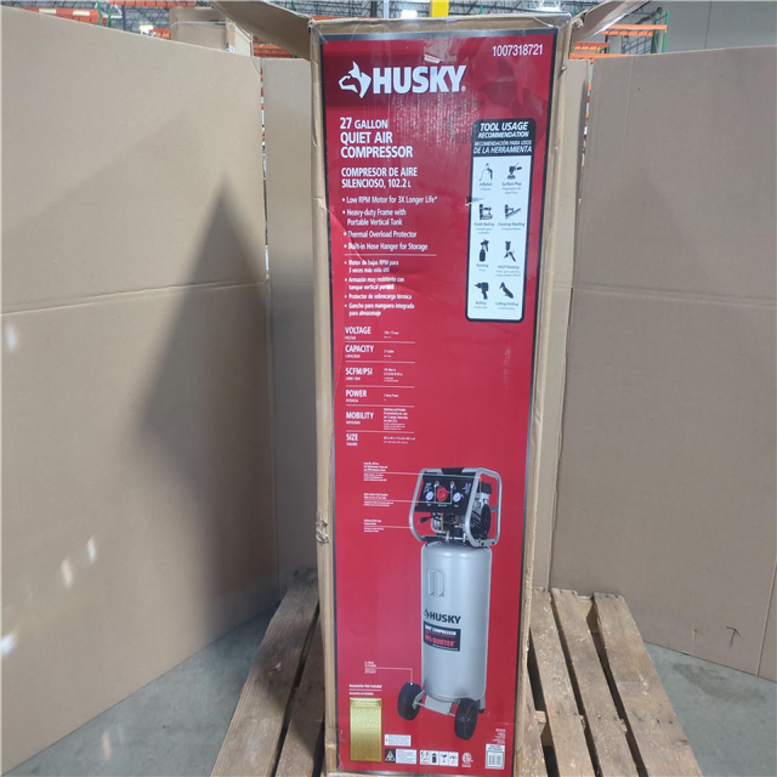 CALIFORNIA AS-IS HUSKY 27G Air Compressor