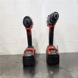 AS-IS- Milwaukee 18V Lithium-Ion Brushless Cordless Hammer Drill and Impact Driver Combo Kit