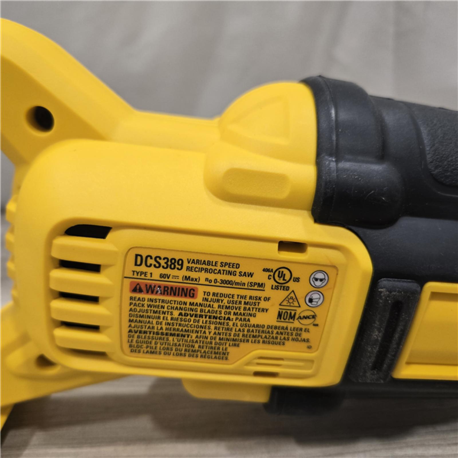 AS-IS DeWalt FLEXVOLT 60V MAX Cordless Reciprocating Saw (Tool-Only)