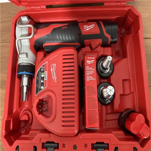 California AS-IS Milwaukee M12 PEX Expander Kit, includes (2) Batteries, Charger & Hard Case