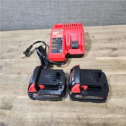 HOUSTON LOCATION - AS-IS Milwaukee M18 18V Lithium-Ion Brushless Cordless Compact Drill/Impact Combo Kit (2-Tool) W/(2) 2.0 Ah Batteries  Charger & Bag