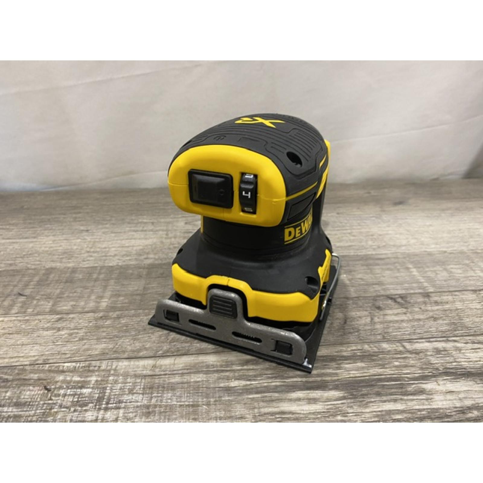 AS-IS DEWALT 20V MAX XR Cordless Brushless 1/4 Sheet Variable Speed Sander (Tool Only)
