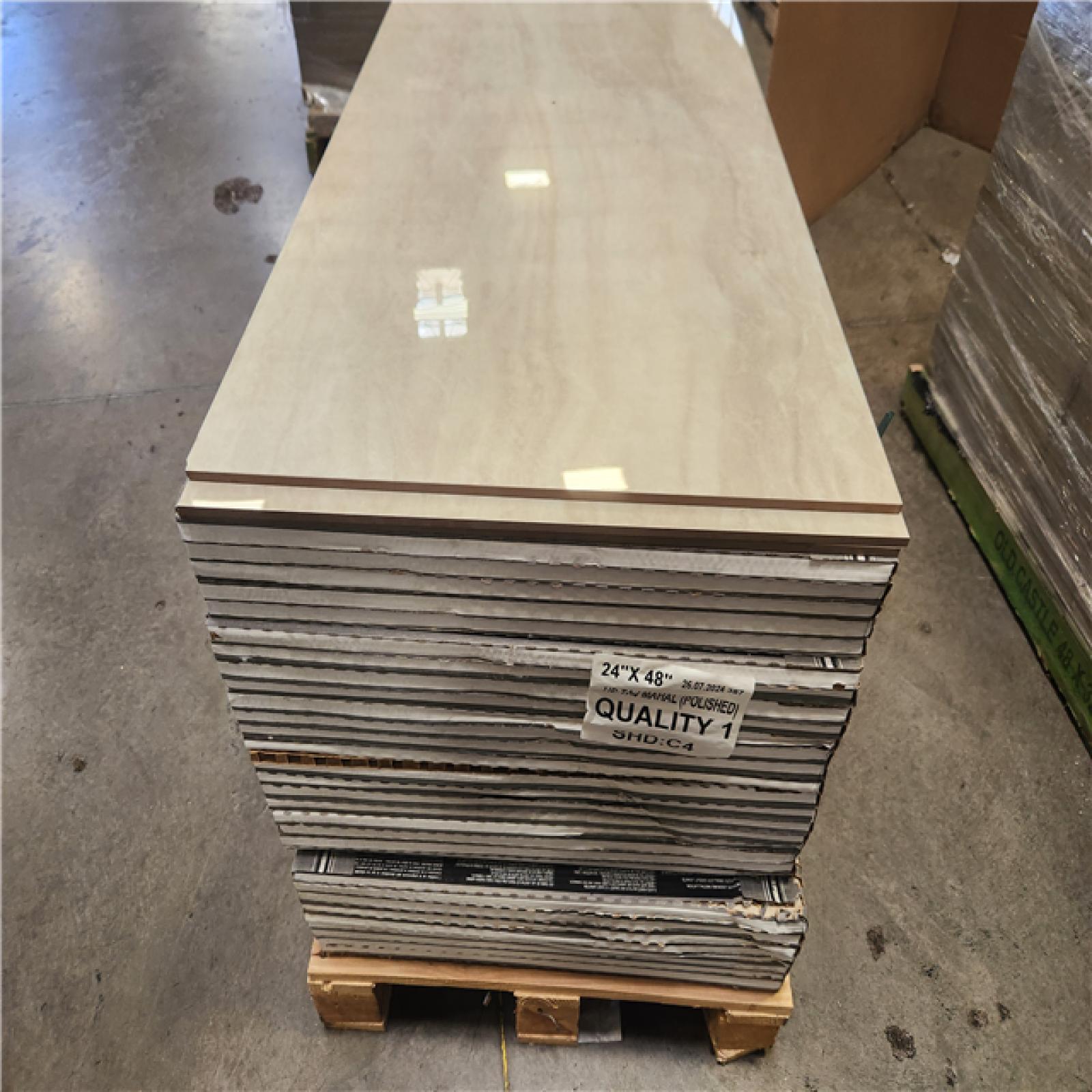 Phoenix NEW MSI Taj Mahal 24 in. x 48 in. Polished Porcelain Stone Look Floor and Wall Tile (480 sq. ft./480 Case)