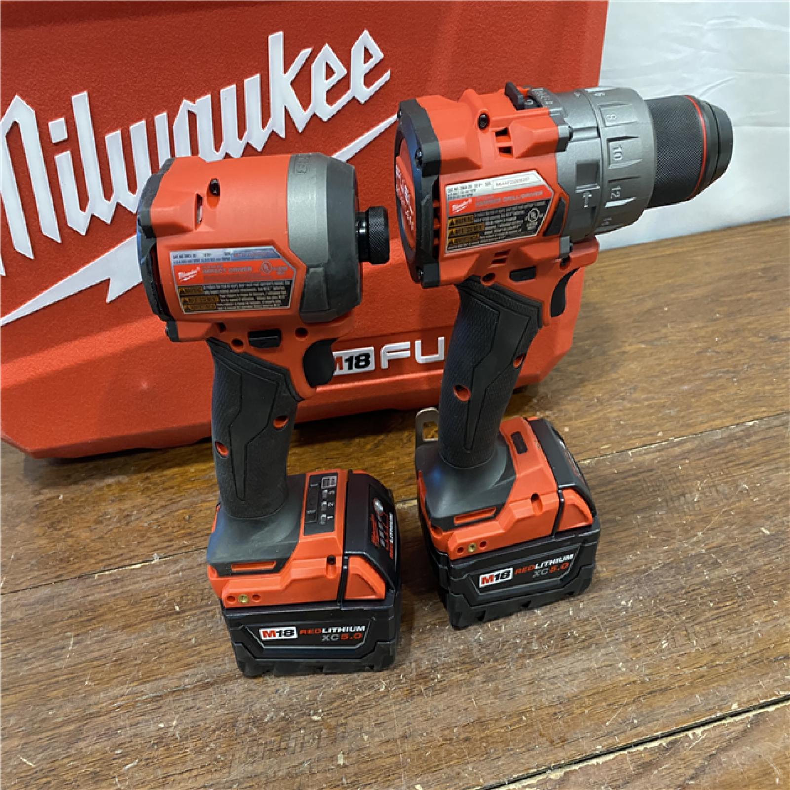 AS-IS M18 FUEL 18V Lithium-Ion Brushless Cordless Hammer Drill and Impact Driver Combo Kit (2-Tool) with 2 Batteries