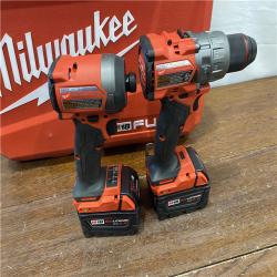 AS-IS M18 FUEL 18V Lithium-Ion Brushless Cordless Hammer Drill and Impact Driver Combo Kit (2-Tool) with 2 Batteries