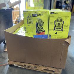 DALLAS LOCATION - RYOBI ONE+ 18V Cordless 7-1/2 in. Bucket Top Misting Fan Kit (20 UNITS)
