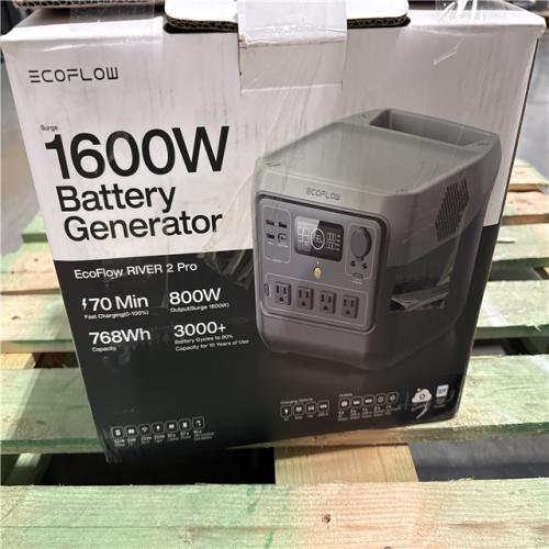 California AS-IS Ecoflow 1600 W Battery Generator; Appears in Excellent Condition