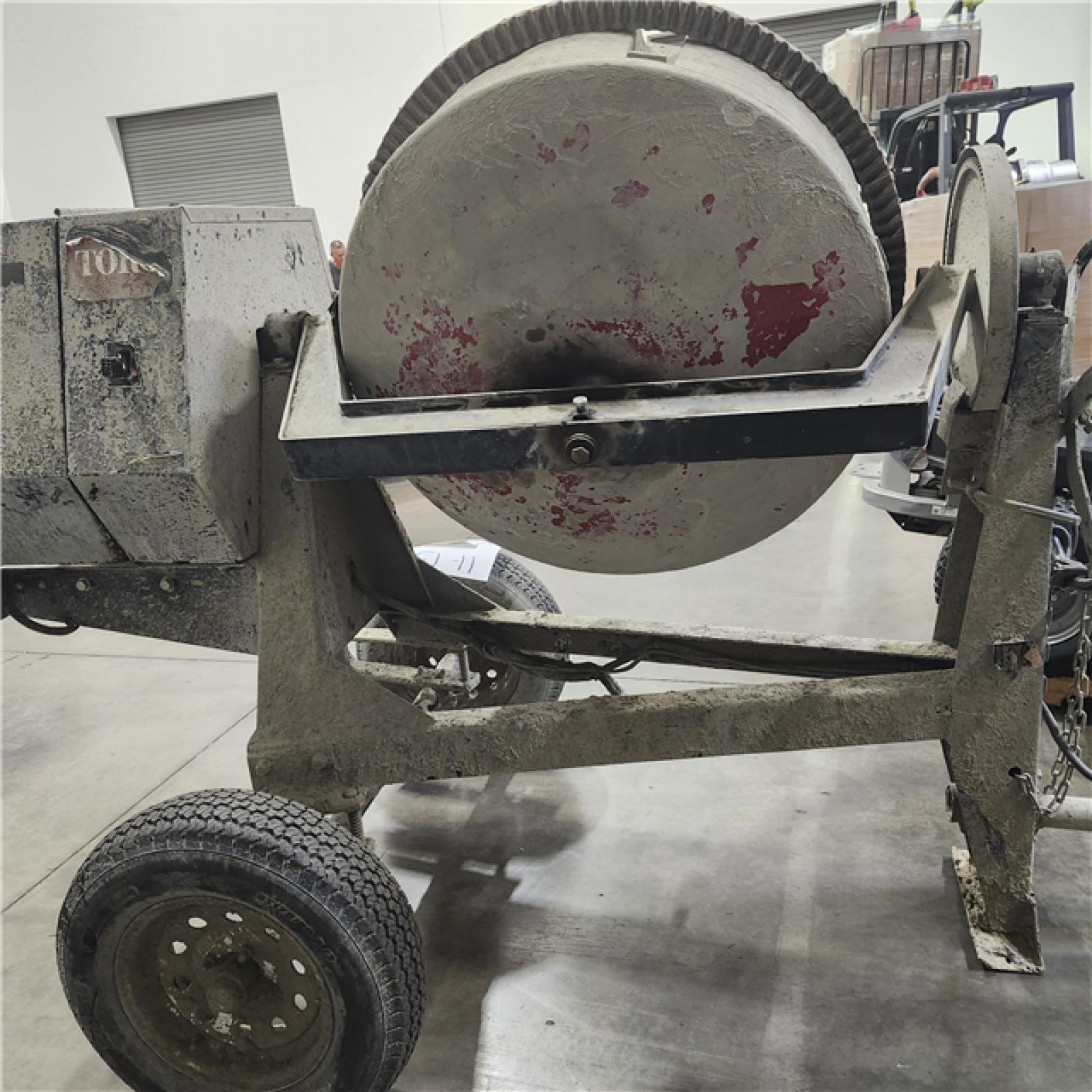 Dallas Location - As-Is Toro Concrete Mixer ( Drum Is Full Of Concrete)