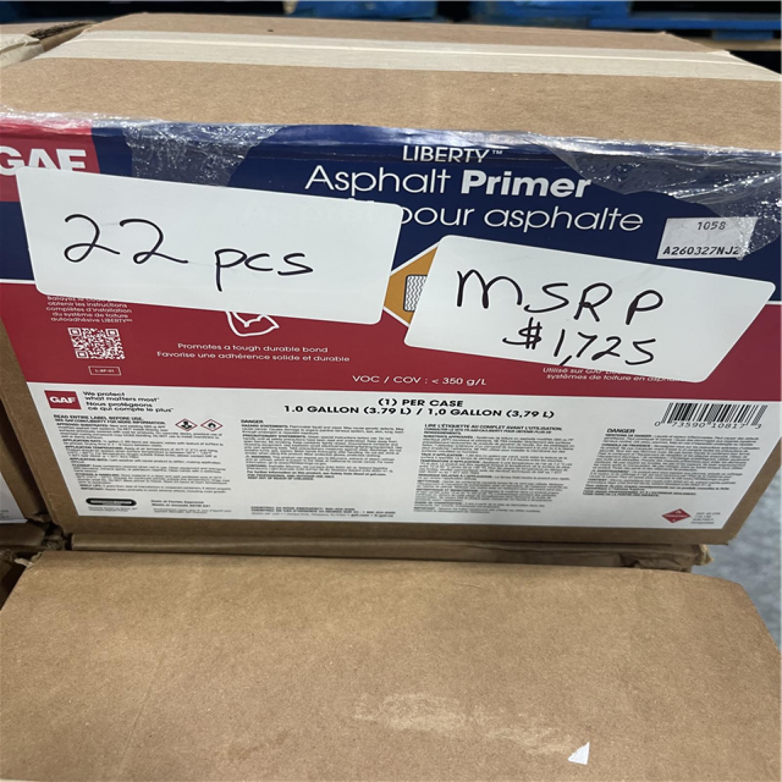 Atlanta Location As-Is AsPHALT PRIMER (One Pallet) 22 units