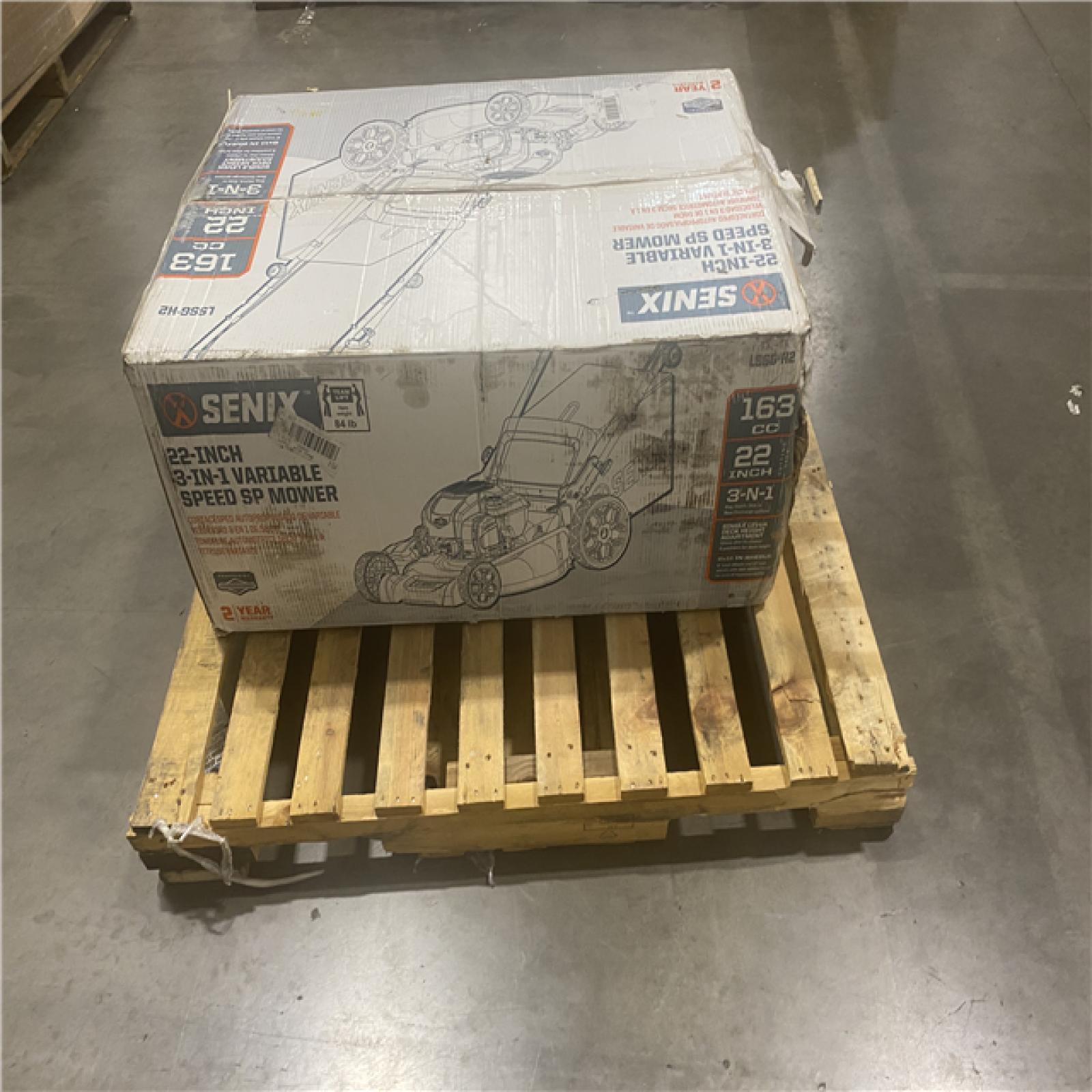 Dallas Location - As-Is Senix 22 in. 163cc Gas Self-Propelled Lawn Mower