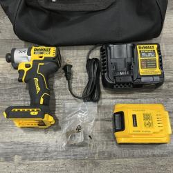 AS-IS DEWALT 20-Volt Maximum XR Lithium-Ion Cordless Brushless 1/4 in. 3-Speed Impact Driver Kit