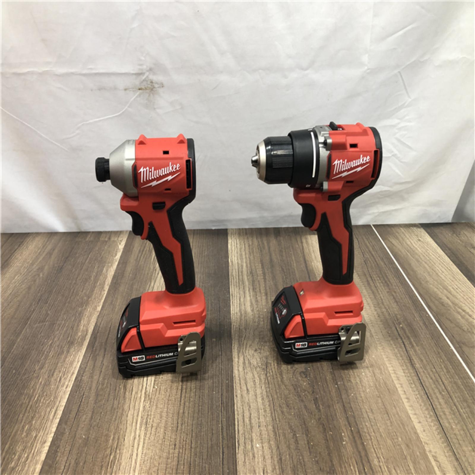 AS-IS Milwaukee 18V Lithium-Ion Brushless Cordless Compact Drill/Impact Combo Kit