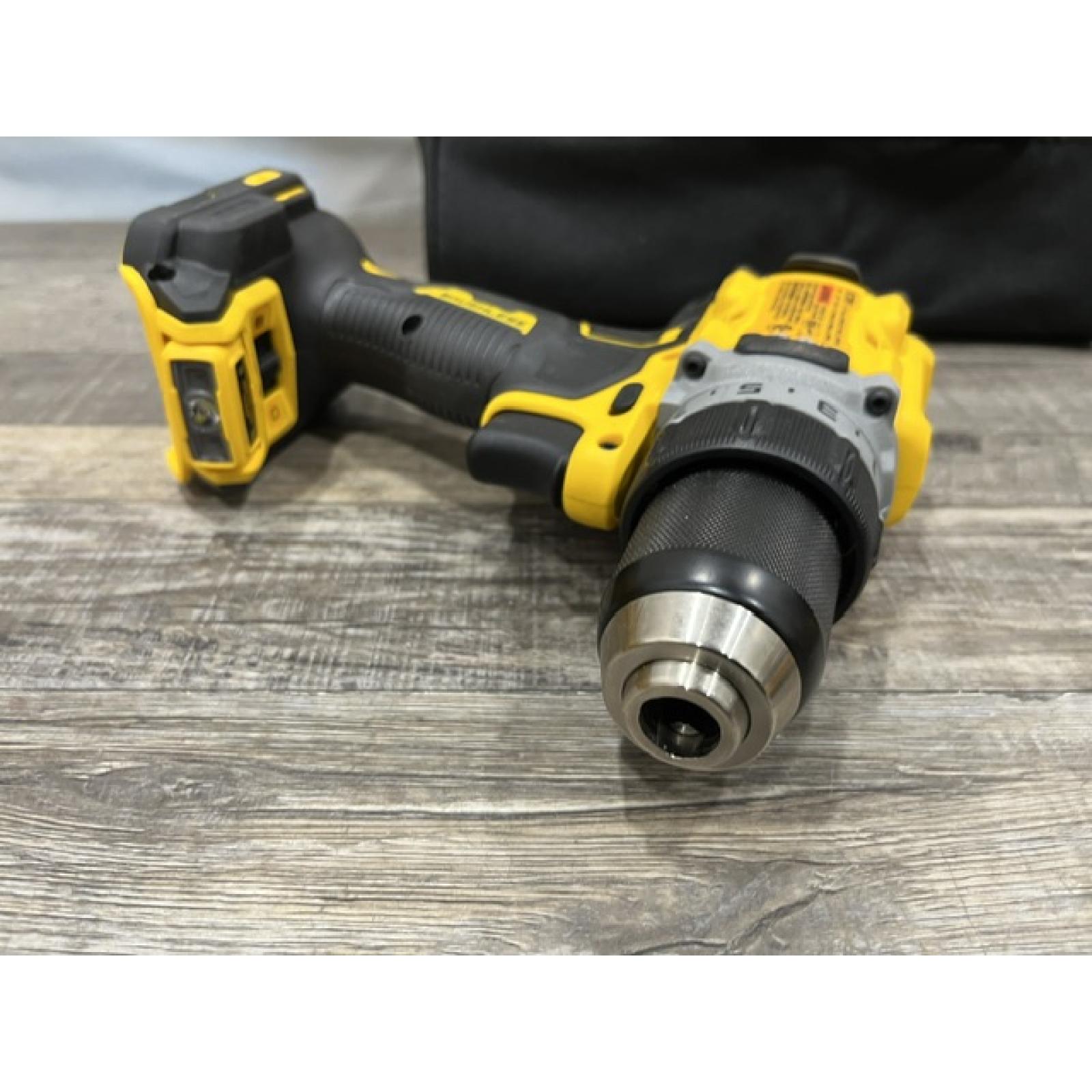 AS-IS DEWALT 20V XR Lithium-Ion Cordless Brushless 1/2 in. Drill/Driver Kit