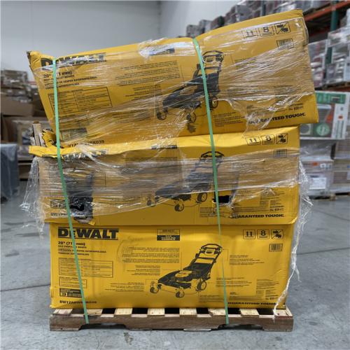 DALLAS LOCATION- AS-IS DeWalt 28 in. 224cc E-GOV Engine 3-in-1 Gas RWD Self-Propelled Lawn Mower PALLET (3 UNITS)