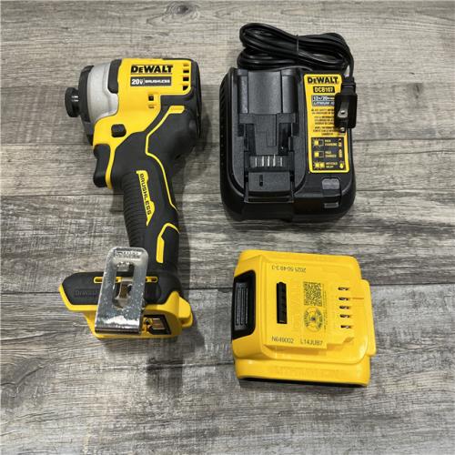 AS-IS DEWALT Atomic 20V Max Lithium-Ion Brushless Cordless Compact 1/4 in. Impact Driver Kit