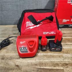 HOUSTON LOCATION - AS-IS Milwaukee FUEL 12-Volt Lithium-Ion Brushless Cordless Hammer Drill and Impact Driver Combo Kit