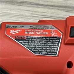 AS-IS Milwaukee FUEL 12-Volt Lithium-Ion Brushless Cordless 18-Gauge 1-1/2 in. Compact Brad Nailer (Tool Only)