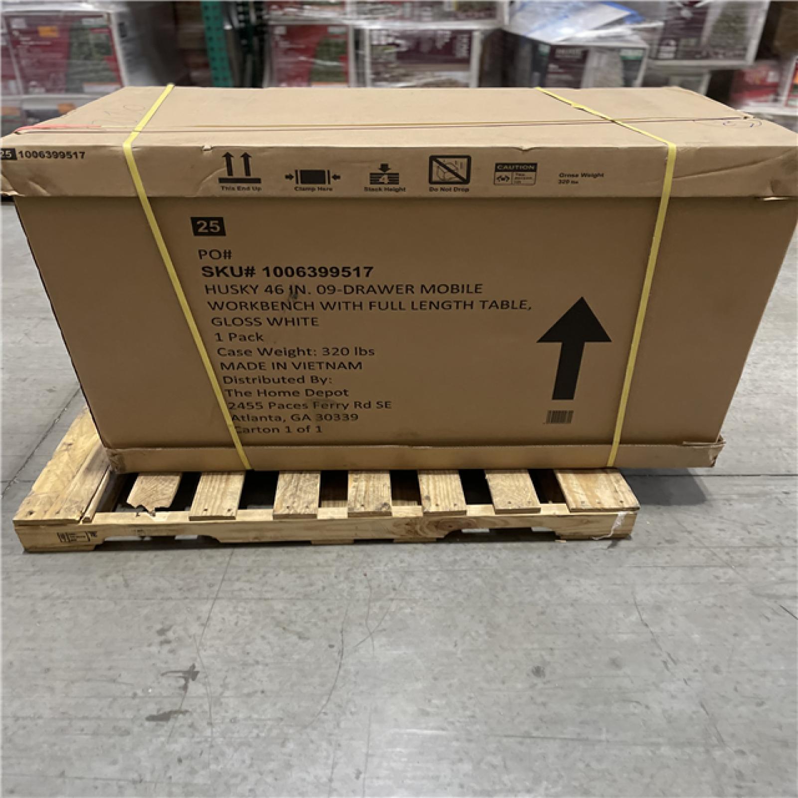 DALLAS LOCATION- Husky 46 in. W x 51 in. D Standard Duty Mobile Workbench Cabinet