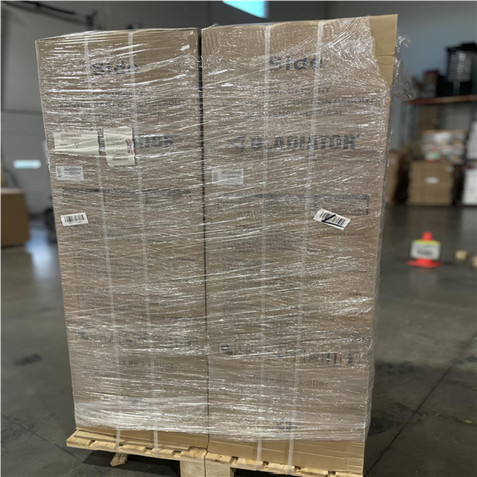 DALLAS LOCATION- NEW! Gladiator Flex 78in W x 75 in H x 19in D Pre-Assembled 24 Gauge Welded Steel 5-Piece Garage System in Silver Tread (2 SETS)