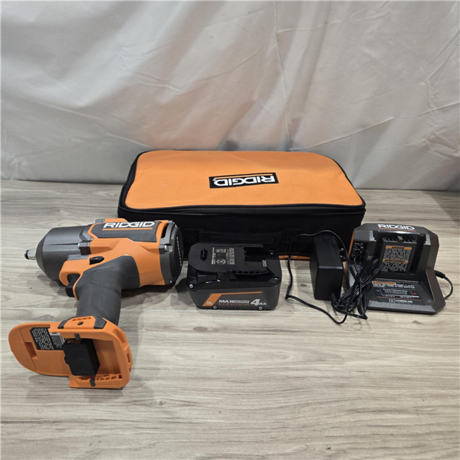 AS-IS 18V Brushless Cordless 4-Mode 1/2 in. High-Torque Impact Wrench Kit