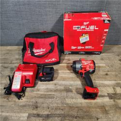 HOUSTON LOCATION - AS-IS (APPEARS LIKE NEW) Milwaukee M18 1/2 in. Cordless Brushless High Torque Impact Wrench Kit (Battery & Charger)