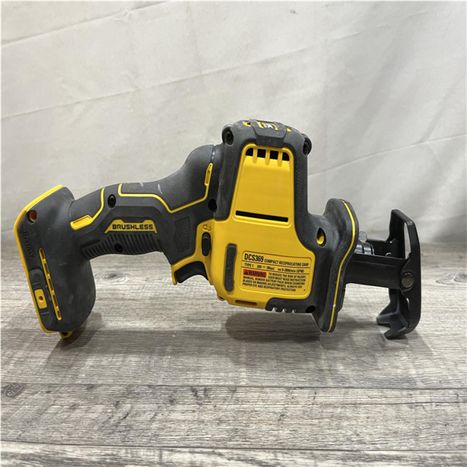 AS-IS DEWALT ATOMIC 20V MAX Cordless Brushless Compact Reciprocating Saw (Tool Only)