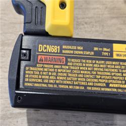 AS-IS DEWALT 20V MAX XR Cordless 18-Gauge Narrow Crown Stapler Kit