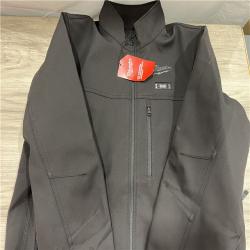 AS-IS Milwaukee Men's Large 12-Volt Lithium-Ion Cordless Tough Shell Black Heated Jacket with