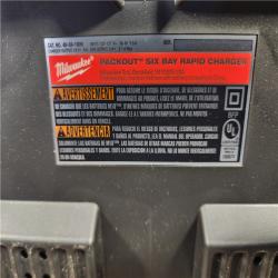 HOUSTON LOCATION - AS-IS Milwaukee M18 Packout Six Bay Rapid Charger