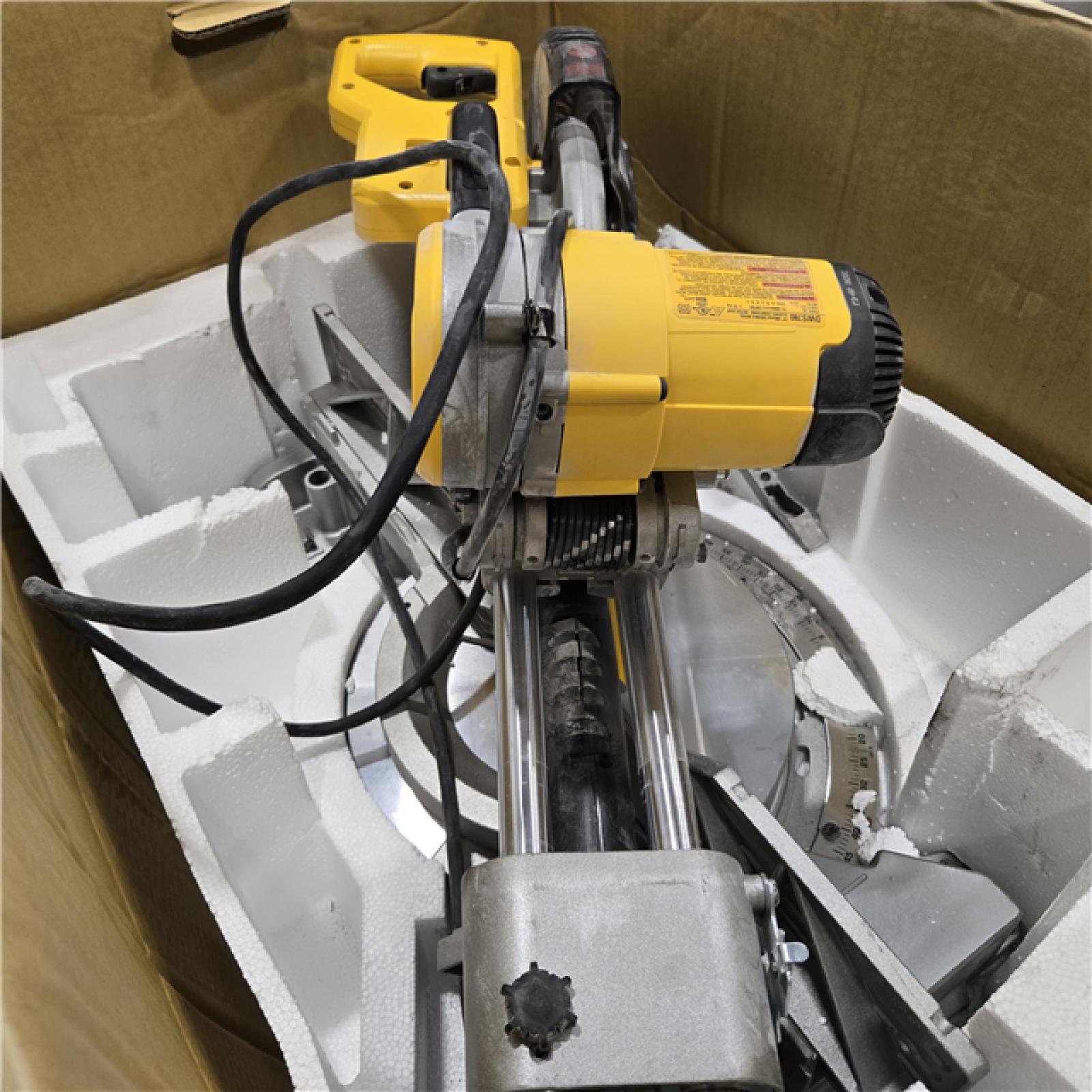 AS-IS  DEWALT 12 Double Bevel Sliding Compound Miter Saw