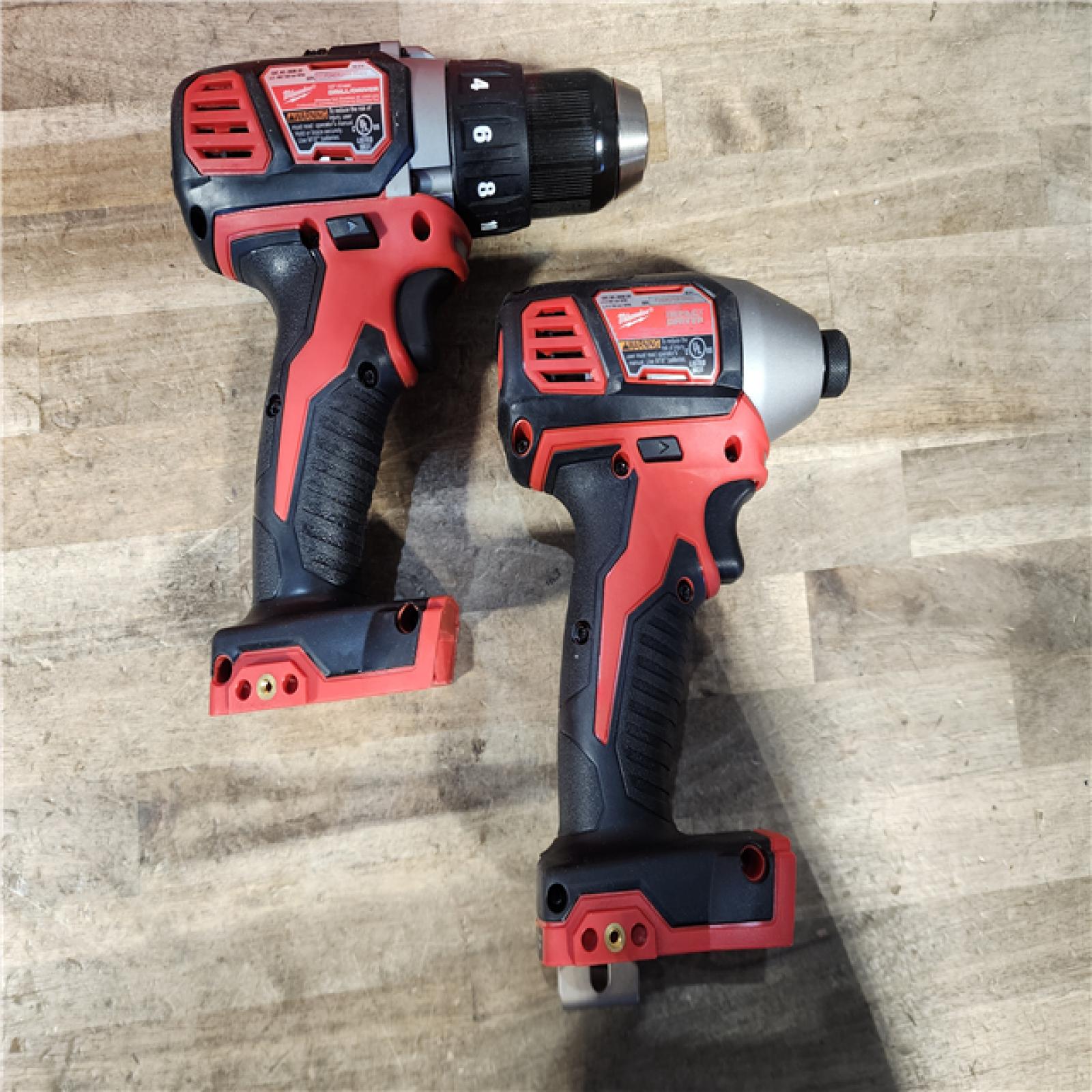 HOUSTON LOCATION - AS-IS Milwaukee 18V Lithium-Ion Cordless Drill Driver/Impact Driver Combo Kit