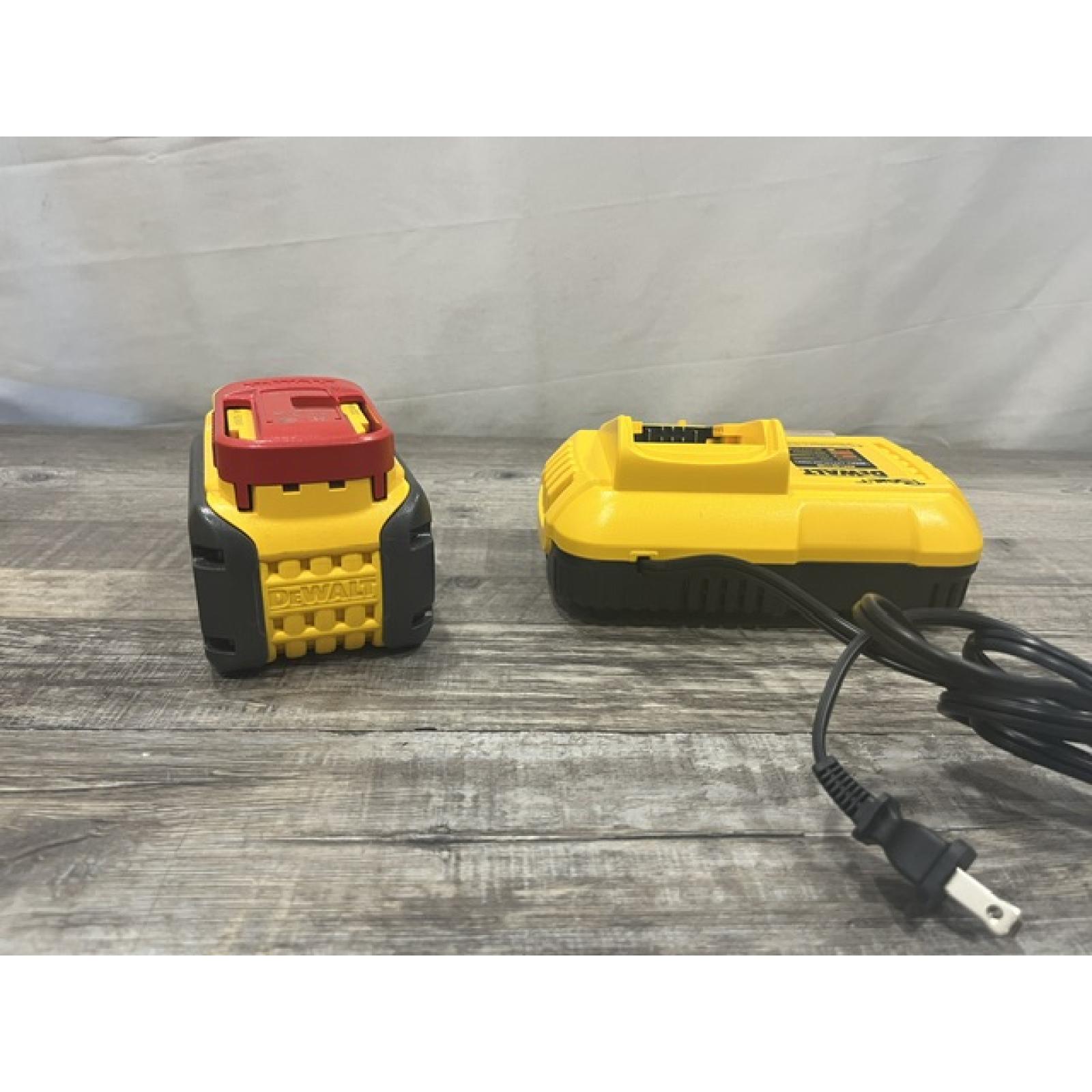 AS-IS DEWALT 20V/60V MAX FLEXVOLT Lithium-Ion 9.0Ah Battery and Charger Starter Kit