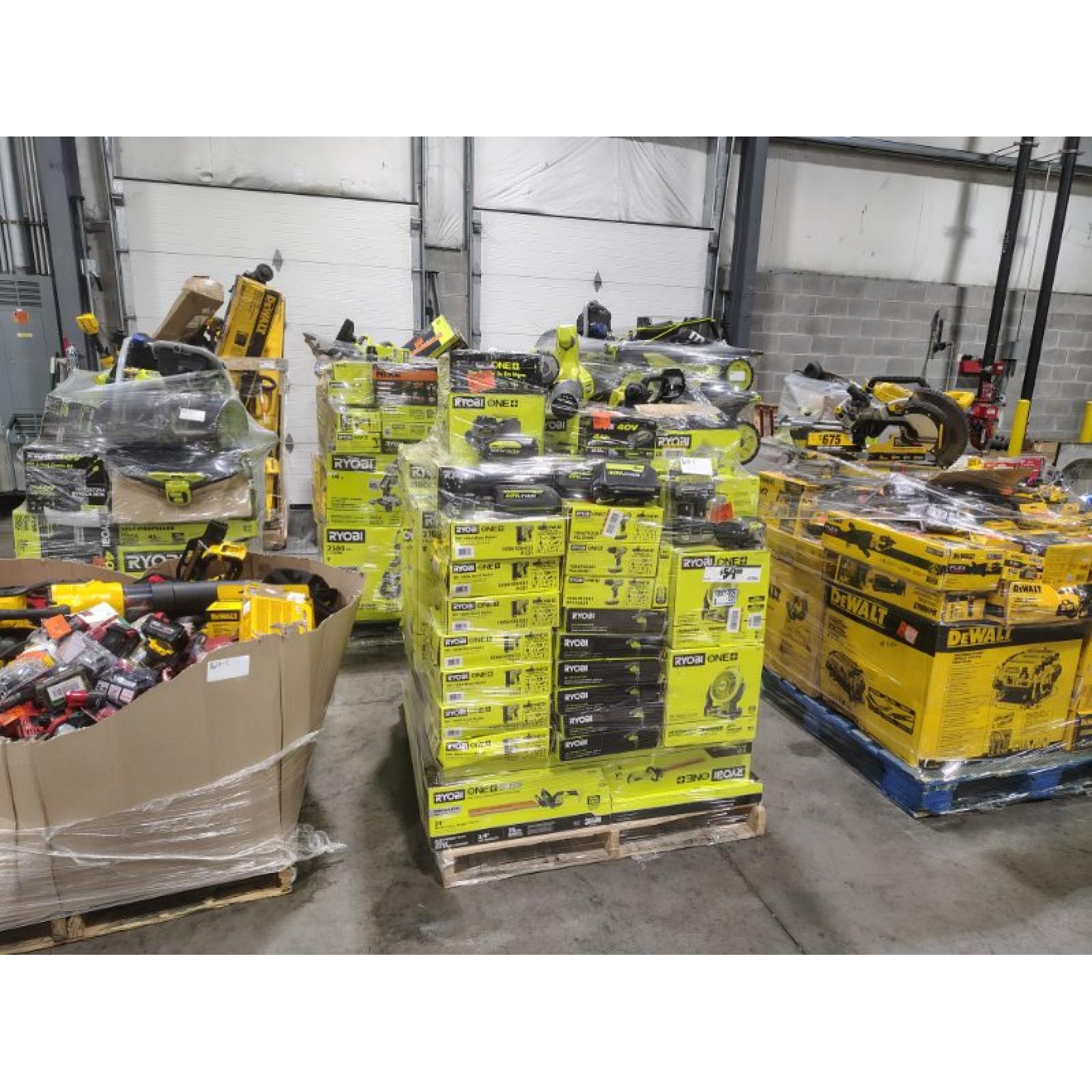Pittston Location As-Is Power Tools Partial Truckload (11 Pallets) 8211-C
