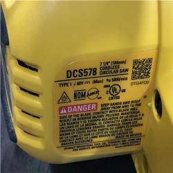 AS-IS DEWALT FLEXVOLT 60V MAX Cordless Brushless 7-1/4 in. Circular Saw with Brake (Tool Only)