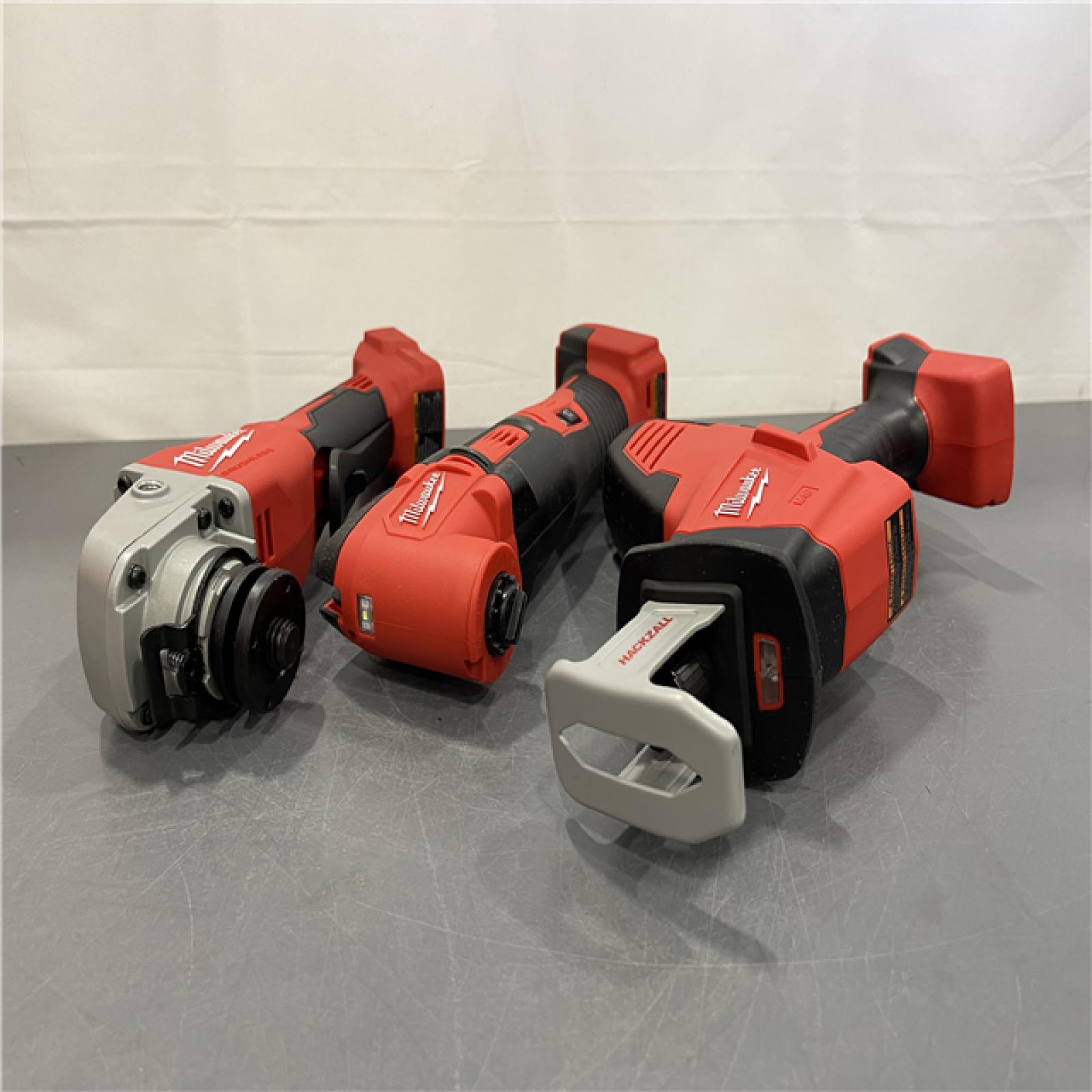 AS-IS - Milwaukee M18 18-Volt Lithium-Ion Cordless Combo Kit 7-Tool with 2-Batteries, Charger and Tool Bag