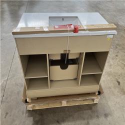 Houston Location - AS-IS home improvement pallet MELPARK 48 ANTIQUE OAK VANITY