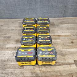 HOUSTON LOCATION - AS-IS DEWALT FLEXVOLT BATTERY PACK QTY - 8