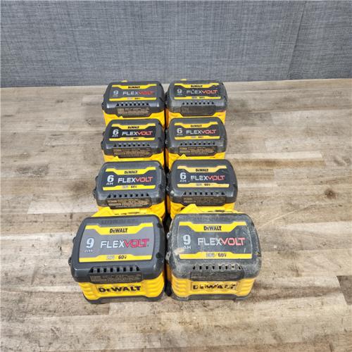 HOUSTON LOCATION - AS-IS DEWALT FLEXVOLT BATTERY PACK QTY - 8