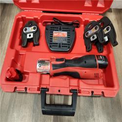 AS-IS- M12 12-Volt Lithium-Ion Force Logic Cordless Press Tool Kit (3 Jaws Included) with Two 1.5 Ah Battery and Hard Case