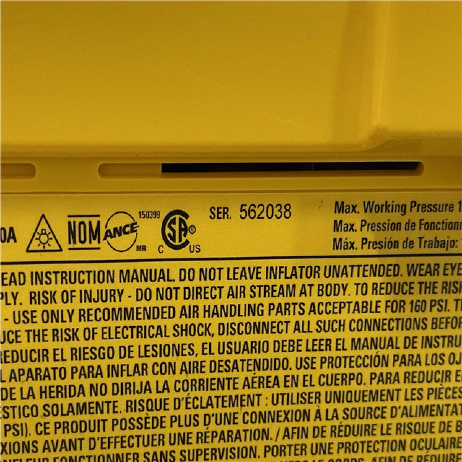 AS-IS DEWALT 20V MAX Cordless Electric Portable Inflator (Tool Only)