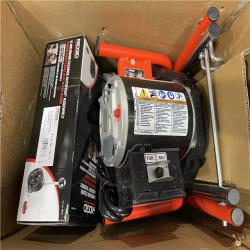 DALLAS LOCATION- AS-IS RIDGID K-400 AutoFeed Drain Cleaning Snake Auger 120-Volt Drum Machine